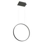 Suspension en aluminium noire, Ringo, 30W, 3000K LED