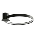 Lampe plafond en aluminium noire, Ringo, 30W, 3000K LED