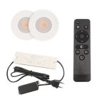 2 spots encastrés veranda blanc Dico, IP65, avec kit de connexion et télécommande