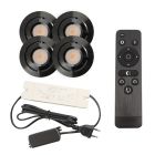 4 spots veranda orientable Rona, IP44, avec kit de connexion et télécommande, noir