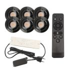 6 spots veranda orientable Rona, IP44, avec kit de connexion et télécommande, noir