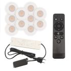 10 spots encastrés veranda blanc Dico, IP65, avec kit de connexion et télécommande