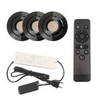 3 spots veranda orientable Rona, IP44, avec kit de connexion et télécommande, noir