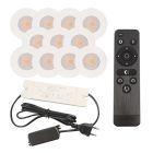11 spots encastrés veranda blanc Dico, IP65, avec kit de connexion et télécommande