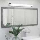 Plafonnier salle de bain en métal chromé, Ottavia, 6W, 3000K LED, IP44, avec interrupteur