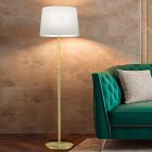 Lampadaire classique laiton, Niva, avec interrupteur à tirette