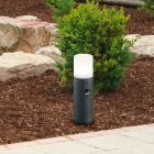 Lampadaire extérieur avec détecteur de mouvement moderne anthracite, Fjelso, IP44