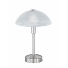 Lampe de banquier classique nickel, Notaris, 4W, 3000K LED, avec interrupteur