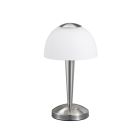 Lampe de table classique nickel, Daphne, 4W, 3000K LED, avec interrupteur