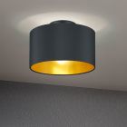 Lampe plafond moderne noire, Jeany