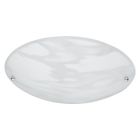 Lampe plafond en verre argentée, Celino