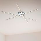 Plafonnier design nickel, Gottrup, 8,5W, 3000K LED