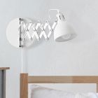 Applique murale industrielle chromée, Yemaya, avec interrupteur