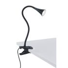 Spot à pince en plastique noir, Yelaisa, 3W, 3000K LED, avec interrupteur