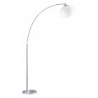 Lampadaire en plastique chromé, Yana, avec interrupteur