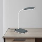 Lampe de bureau moderne grise, Charlot, 3,5W, 3000K LED, avec interrupteur