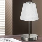 Lampe de table moderne nickel, Nakskov, 2,5W, 3000K LED, avec interrupteur