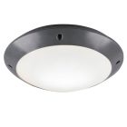 Lampe plafond moderne anthracite, Gandrup, IP54