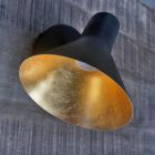 Spot mural industriel doré, Verena