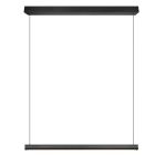Suspension moderne noire, Wishal, 29W, white switch LED, gradable en 3 étapes