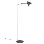 Lampadaire moderne anthracite, Jille, avec interrupteur