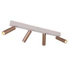 Spot plafond moderne marron, Smail, 5,5W, white switch LED, gradable en 3 étapes