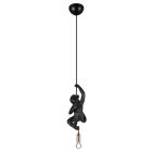 Suspension en plastique noire, Macaca