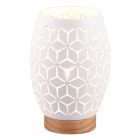 Lampe de table moderne blanche, Delana