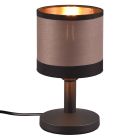 Lampe de table moderne taupe, Denley, avec interrupteur