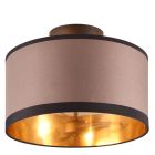 Lampe plafond moderne taupe, Denley
