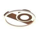 Lampe plafond design marronne, Jantuano, 22W, 3000K LED