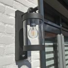 Applique extérieur avec détecteur de mouvement moderne anthracite, Sambesi, IP44