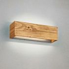 Applique up and down en bois marronne, Deka, 13W, 3000K LED