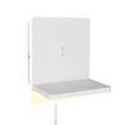 Applique murale moderne blanche, Margje, 9W, 3000K LED, avec interrupteur