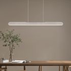 Suspension moderne chromée, Dwayn, 28W, blanc chaud à froid réglable LED
