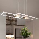 Suspension design marronne, Sohaib, 37W, blanc chaud à froid réglable LED, gradable en 3 étapes