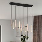 Suspension moderne noire, Albartus, 3W, white switch LED, gradable en 3 étapes