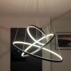 Suspension moderne anthracite, Harold, 80W, RGBW LED, avec télécommande