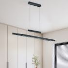 Suspension moderne noire, Jessey, 42W, blanc chaud à froid réglable LED, avec variateur tactile