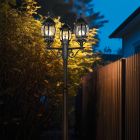 Candélabre extérieur classique noir, Evander, IP23