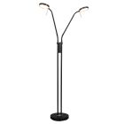 Lampadaire moderne noir, Bilge, avec variateur tactile