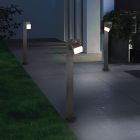 Lampadaire extérieur avec détecteur de mouvement moderne anthracite, Liron, 7W, 3000K LED, IP54