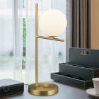 Lampe de table moderne laiton, Silkis, avec interrupteur