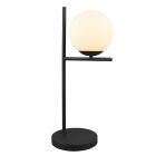 Lampe de table moderne blanche, Silkis, avec interrupteur
