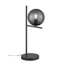 Lampe de table moderne anthracite, Silkis, avec interrupteur