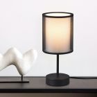 Lampe de table moderne anthracite, Mirle, avec interrupteur