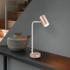 Lampe de table moderne marronne, Kaso, avec interrupteur
