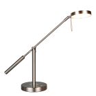 Lampe de table moderne nickel, Bilge, avec variateur tactile