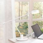 Lampe de table moderne blanche, Koendert, 6W, white switch LED, avec variateur tactile