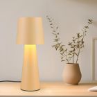 Lampe de table moderne beige, Lillyam, avec interrupteur